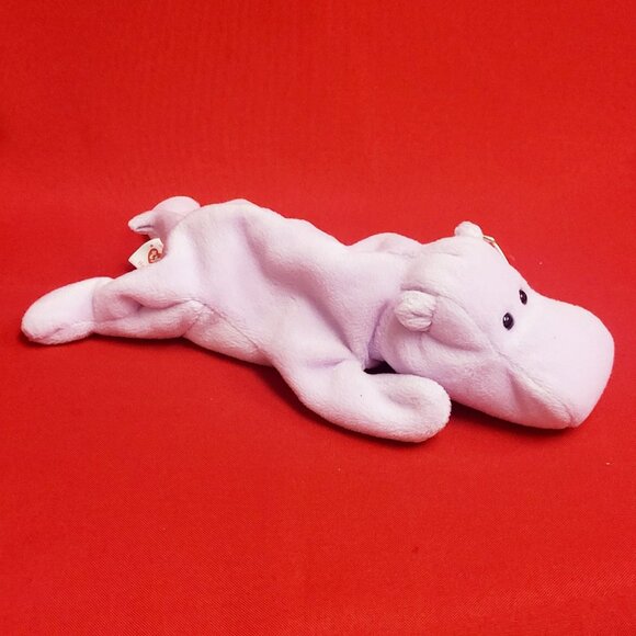 Ty Beanie Babies Happy The Hippopotamus 1993 Animal Plush Stuff Animal - Picture 3 of 13